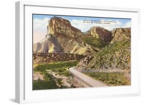 Guadalupe Peak, Carlsbad Caverns, New Mexico-null-Framed Art Print