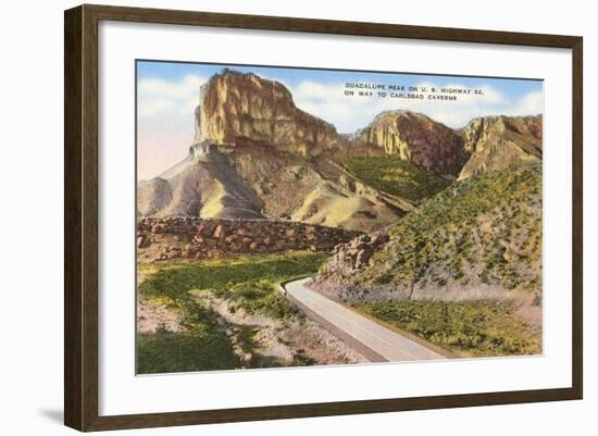 Guadalupe Peak, Carlsbad Caverns, New Mexico-null-Framed Art Print