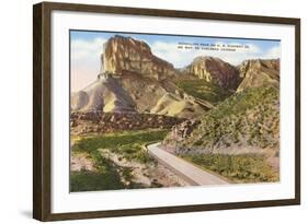 Guadalupe Peak, Carlsbad Caverns, New Mexico-null-Framed Art Print