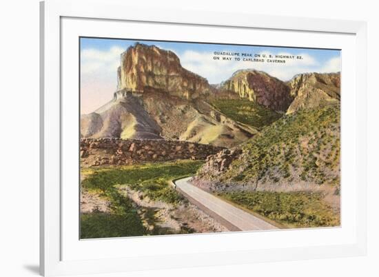 Guadalupe Peak, Carlsbad Caverns, New Mexico-null-Framed Premium Giclee Print