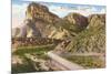 Guadalupe Peak, Carlsbad Caverns, New Mexico-null-Mounted Premium Giclee Print