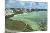 Guam, USA Territory.Beach from above with ocean beach and clouds-Bill Bachmann-Mounted Photographic Print