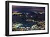 Guanabara Bay at Night, Rio De Janeiro..-Jon Hicks-Framed Photographic Print