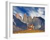 Guanaco in Torres Del Paine National Park, Patagonia, Chile-Dmitry Pichugin-Framed Photographic Print