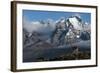 Guanaco with Cordiera del Paine in Back, Patagonia, Magellanic, Chile-Pete Oxford-Framed Photographic Print