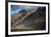 Guanacos (Lama Guanicoe) Grazing With Cuernos Del Paine Peaks In The Background-Jay Goodrich-Framed Photographic Print