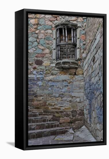 Guanajuato in Central Mexico. Small alley with stairs-Darrell Gulin-Framed Stretched Canvas