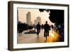 Guangzhou Cyclists-Charles Bowman-Framed Photographic Print