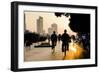 Guangzhou Cyclists-Charles Bowman-Framed Photographic Print