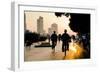 Guangzhou Cyclists-Charles Bowman-Framed Photographic Print