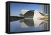 Guangzhou Opera House in Zhujiang New Town, Tian He, Guangzhou, Guangdong, China, Asia-Ian Trower-Framed Stretched Canvas