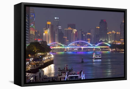 Guangzhou Riverscape 1-Charles Bowman-Framed Stretched Canvas