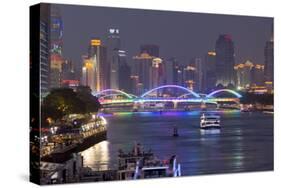 Guangzhou Riverscape 1-Charles Bowman-Stretched Canvas