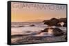 Guantanamo Bay, Cuba - Golden Pink Sky and Ocean-Lantern Press-Framed Stretched Canvas