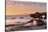 Guantanamo Bay, Cuba - Golden Pink Sky and Ocean-Lantern Press-Stretched Canvas