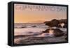 Guantanamo Bay, Cuba - Golden Pink Sky and Ocean-Lantern Press-Framed Stretched Canvas