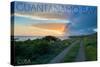 Guantanamo Bay, Cuba - Lighthouse in the Distance-Lantern Press-Stretched Canvas