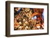 Guanyin Buddha at Yong Fu Temple with Rich Decorations in a Wide Angle Perspective-Andreas Brandl-Framed Premium Photographic Print