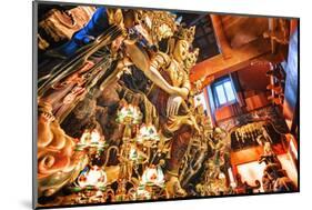 Guanyin Buddha at Yong Fu Temple with Rich Decorations in a Wide Angle Perspective-Andreas Brandl-Mounted Photographic Print