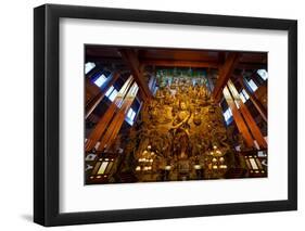 Guanyin Buddha with Many Smaller Buddhas at Yong Fu Temple, Hangzhou, Zhejiang, China, Asia-Andreas Brandl-Framed Photographic Print