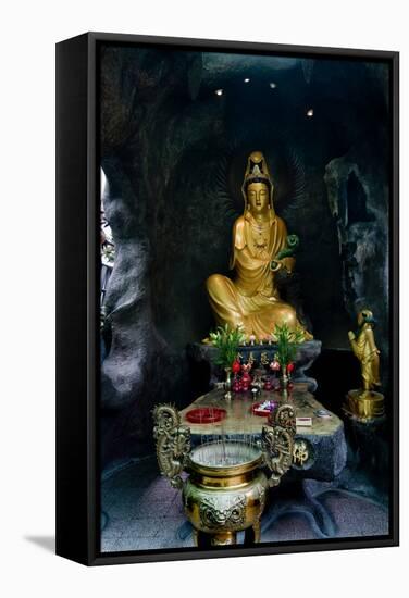 Guanyin Goddess-Charles Bowman-Framed Stretched Canvas