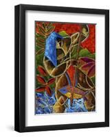 Guarani Hombre De Familia-Oscar Ortiz-Framed Giclee Print