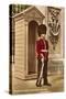 Guard at Buckingham Palace, London, England-null-Stretched Canvas