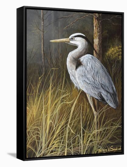 Guard at Water's Edge-Trevor V. Swanson-Framed Stretched Canvas