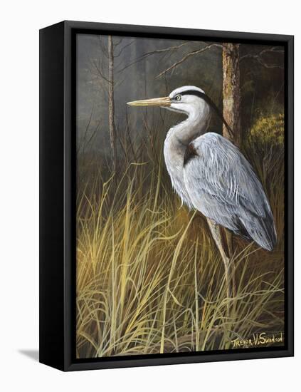 Guard at Water's Edge-Trevor V. Swanson-Framed Stretched Canvas