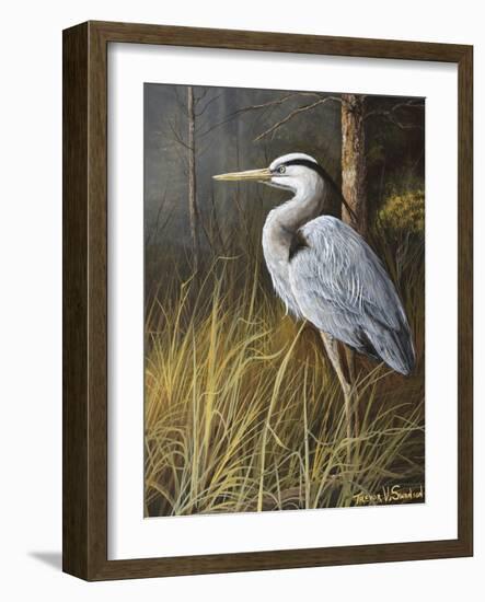 Guard at Water's Edge-Trevor V. Swanson-Framed Giclee Print