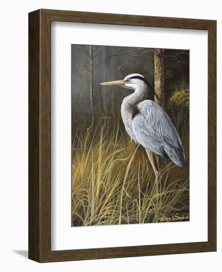 Guard at Water's Edge-Trevor V. Swanson-Framed Giclee Print