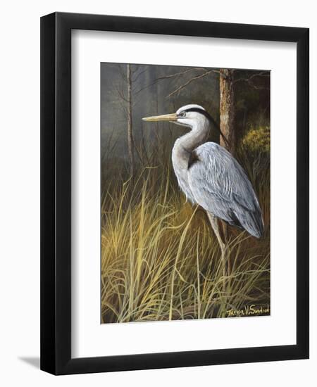 Guard at Water's Edge-Trevor V. Swanson-Framed Giclee Print