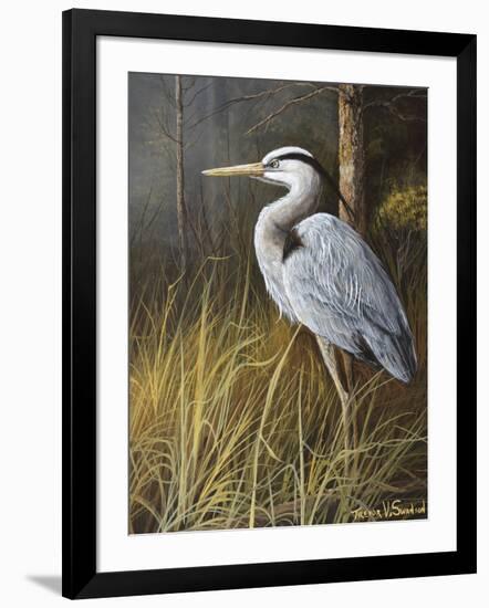 Guard at Water's Edge-Trevor V. Swanson-Framed Giclee Print