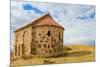 Guard house on border between Georgia and Azerbaijan near David Gareji Monastery, Udabno-Jan Miracky-Mounted Photographic Print