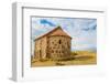 Guard house on border between Georgia and Azerbaijan near David Gareji Monastery, Udabno-Jan Miracky-Framed Photographic Print