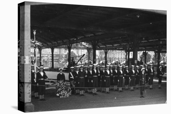 Guard of Honour from HMS 'Sirius, Antwerp, C1946-C1949-null-Stretched Canvas