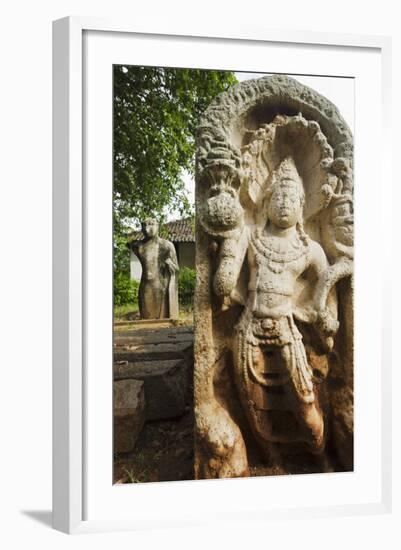 Guard Stone Showing Nagaraja (Cobra King)-Christian Kober-Framed Photographic Print