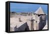 Guard Tower and Quic-En-Groigne Tower, View of Saint-Malo Castle, Brittany, France-null-Framed Stretched Canvas