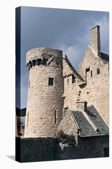 Guardhouse Seen from Inner Courtyard, View of Fort-La-Latte Castle, Plevenon, Brittany, France-null-Stretched Canvas
