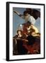 Guardian Angel Succoring a Soul in Purgatory and Two Saints-Cecco Del Caravaggio-Framed Giclee Print