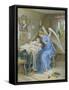 Guardian Angel with Sleeping Child.About 1900-null-Framed Stretched Canvas