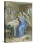 Guardian Angel with Sleeping Child.About 1900-null-Stretched Canvas