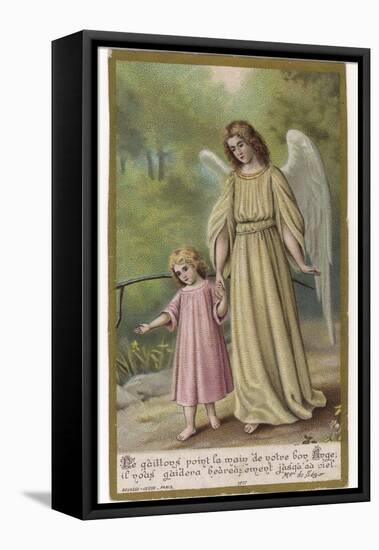 Guardian Angel-null-Framed Stretched Canvas