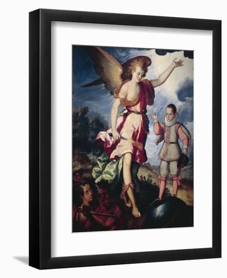 Guardian Angel-Luis Juarez-Framed Premium Giclee Print