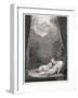 Guardian Angels Watch Over Two Babies Thwarting the Evil One-W.h. Mote-Framed Art Print