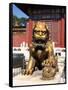 Guardian Lion at Forbidden City on Tiananmen Square, Imperial Palace, Beijing, Dongcheng District,-Dallas and John Heaton-Framed Stretched Canvas