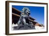 Guardian Lion at Forbidden City on Tiananmen Square, Imperial Palace, Beijing, Dongcheng District,-Dallas and John Heaton-Framed Photographic Print