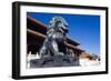 Guardian Lion at Forbidden City on Tiananmen Square, Imperial Palace, Beijing, Dongcheng District,-Dallas and John Heaton-Framed Photographic Print