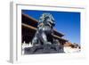 Guardian Lion at Forbidden City on Tiananmen Square, Imperial Palace, Beijing, Dongcheng District,-Dallas and John Heaton-Framed Photographic Print