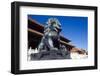 Guardian Lion at Forbidden City on Tiananmen Square, Imperial Palace, Beijing, Dongcheng District,-Dallas and John Heaton-Framed Photographic Print